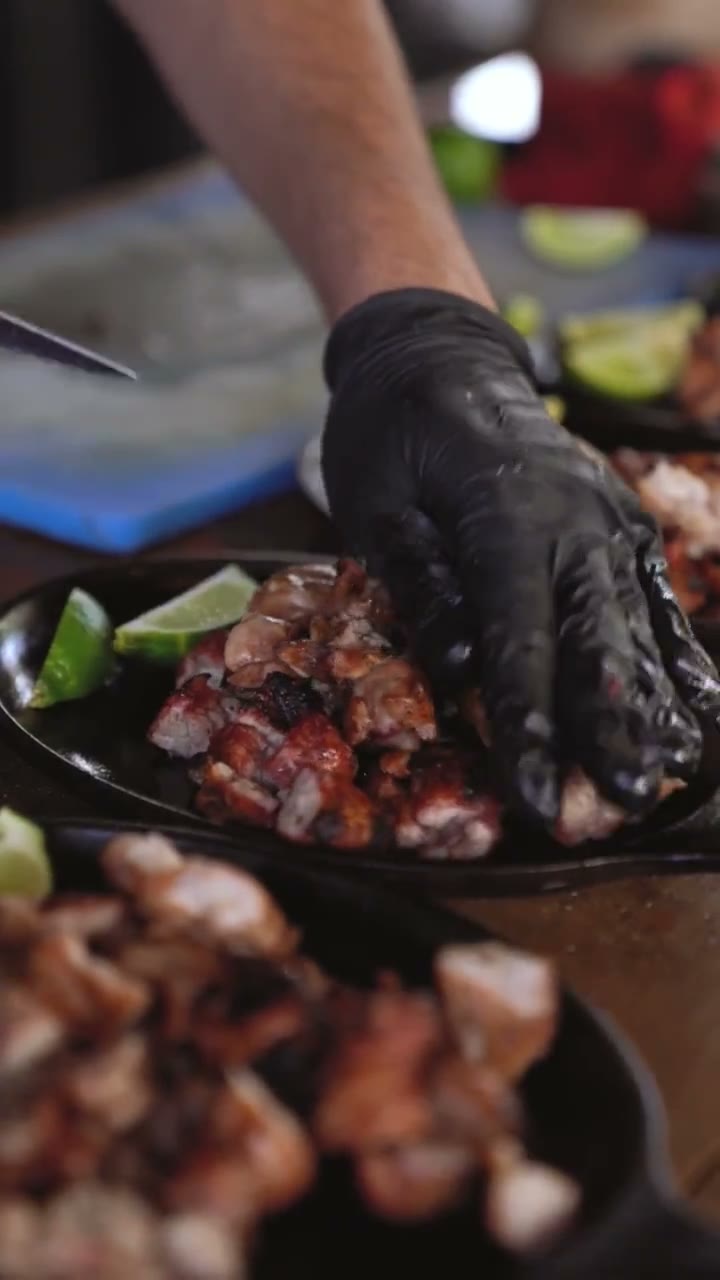Chef working in a professional kitchen