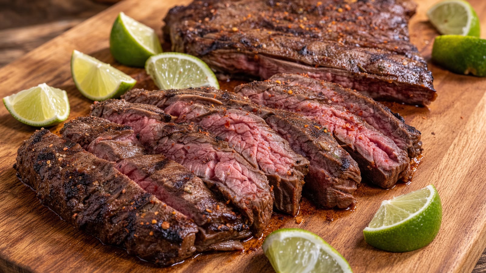 Mexican steak served with colorful accompaniments